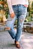 Picture of PLUS SIZE JEANS DISTRESSED VINTAGE LOOK